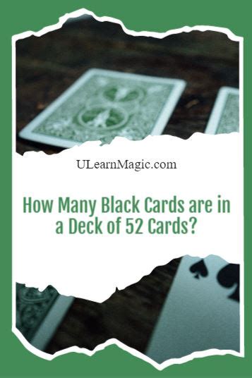 how many black cards in a deck|How Many Black Cards Are in a Deck: The Basics of a Deck.
